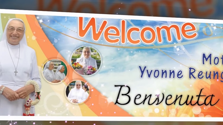 Welcome Madre Yvonne Reungoat to Thidanukhro School (ITA)